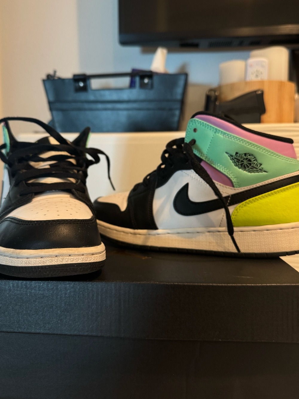Air Jordan 1 Mid Colorblock Sneakers